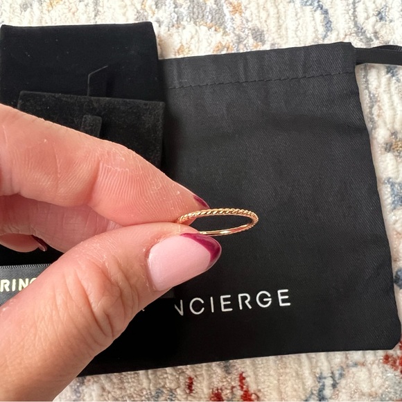 Ring Concierge Skinny Rope Eternity Ring 14K Rose Gold size 5 discontinued - Picture 9 of 9